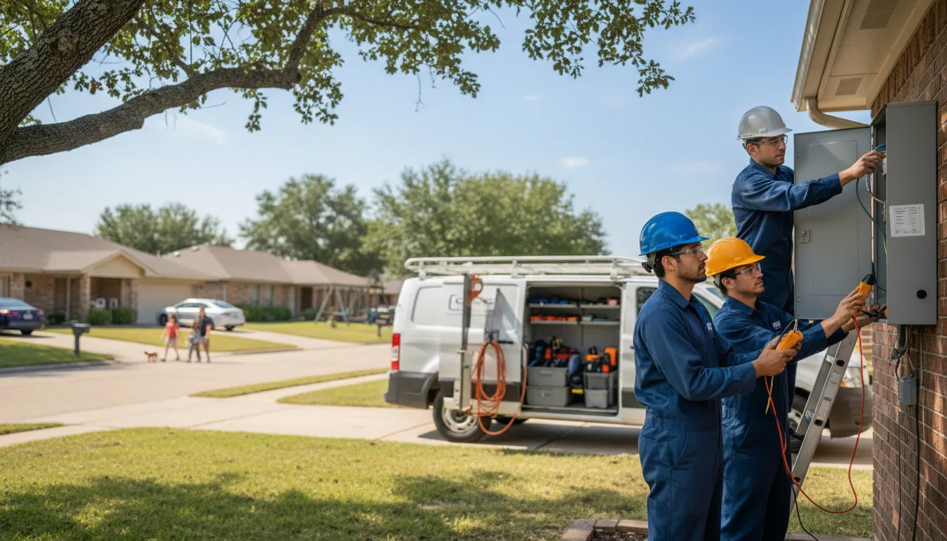 Certified electrician providing emergency electrical services in Hancock, IA